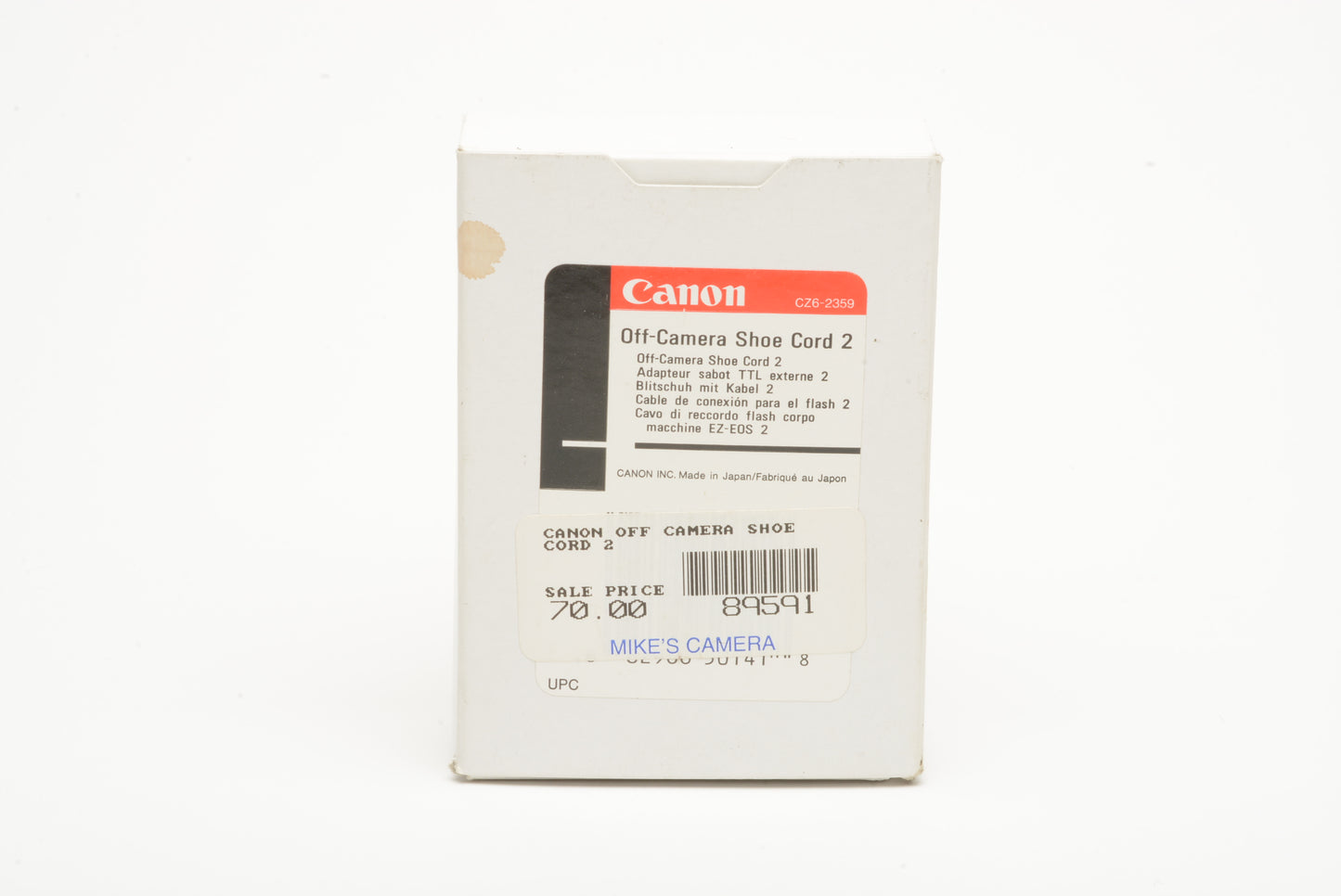 Canon Off-Camera shoe cord 2 - NIB