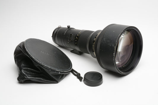 Nikon Nikkor Ai-S 400mm F3.5 ED MF TelePhoto Lens, Caps+hood, Bargain, still great