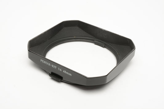 Pentax PH-SB metal lens hood for 45mm f4 67 6x7 82mm in case, Very clean