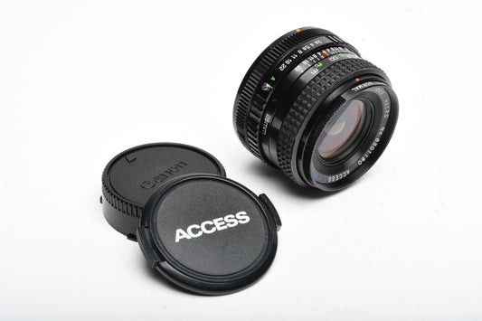 Access P-MC 28mm f2.8 wide Macro lens for Canon FD Mount, Great