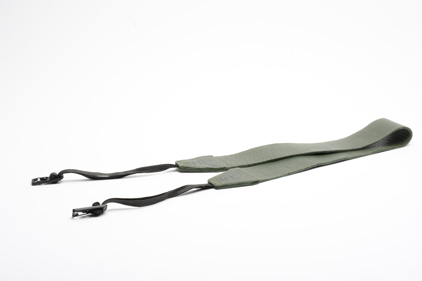 Lucky 2" leather quality camera strap (Olive green), Nice!