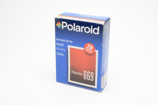 Polaroid Polacolor 669 Color Instant Film 2 Pack 20 Photos Exp 05/2001 Sealed