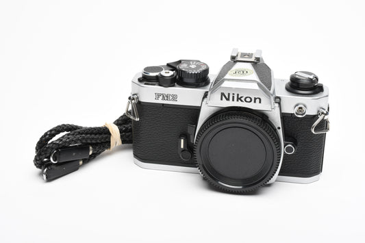 Nikon FM2 chrome 35mm SLR body, New seals, Accurate, Great!