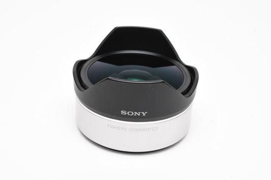 Sony VCL-ECF1 .62X Fisheye Converter w/Caps and case, Mint, Boxed
