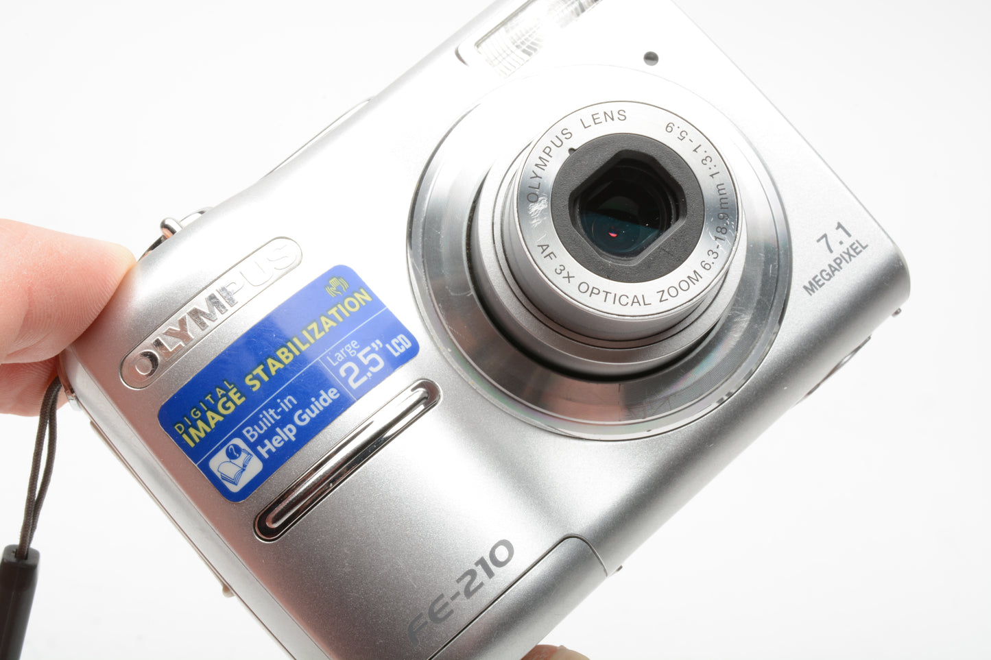 Olympus FE-210 7.1MP Digital Point&Shoot camera, CD+manual, tested