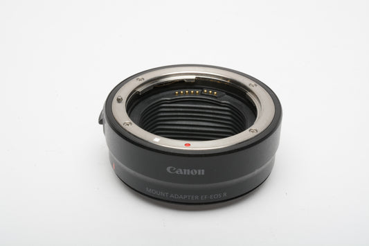 Canon Mount Adapter EF-EOS R, barely used, w/caps + case