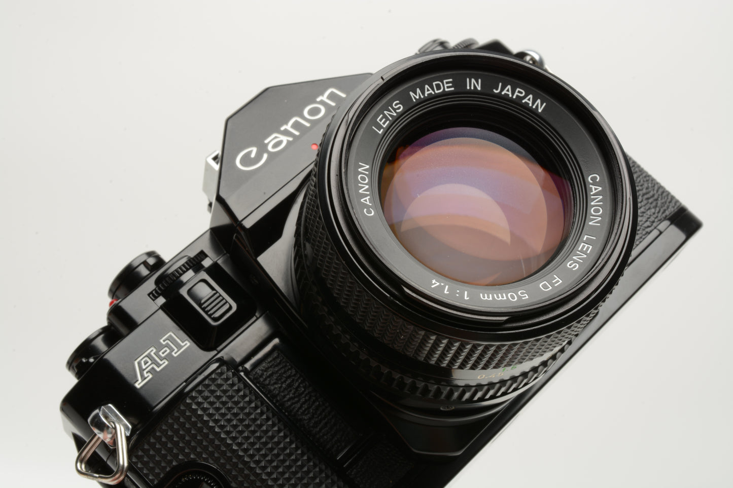 Canon A-1 A1 35mm SLR w/50mm F1.4 FD lens, new seals, Mint- WOW!