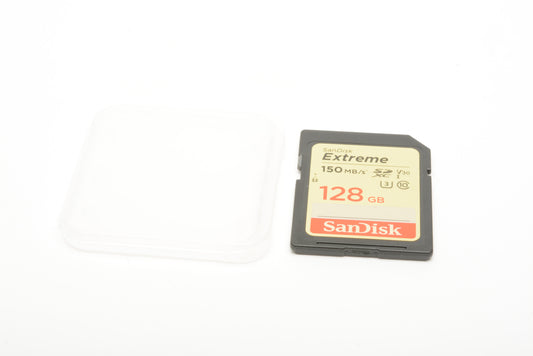 Sandisk Extreme 128GB SD Card 150MB/s w/ Jewel Case, Formatted