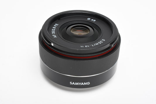 Samyang AF 35mm f2.8 FE for Sony E Mount, Caps, Case, Mint-