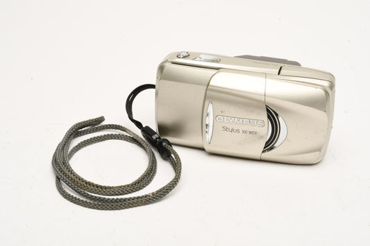 Olympus Stylus 100 Wide 35mm Point&Shoot w/28-100mm zoom, Great!
