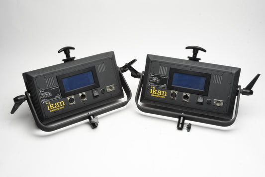 2X Ikan IDMX500 LED Lights, Chimera Diffusers, Case, Nice Kit!