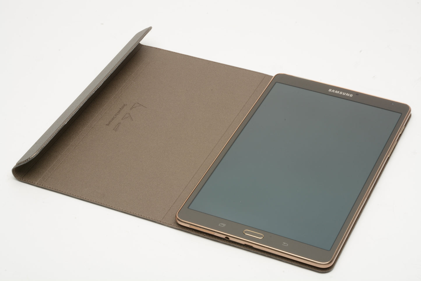 Samsung Galaxy Tab S SM-T700 16GB Titanium Gold WI-FI 8.4" Tablet + 2 covers