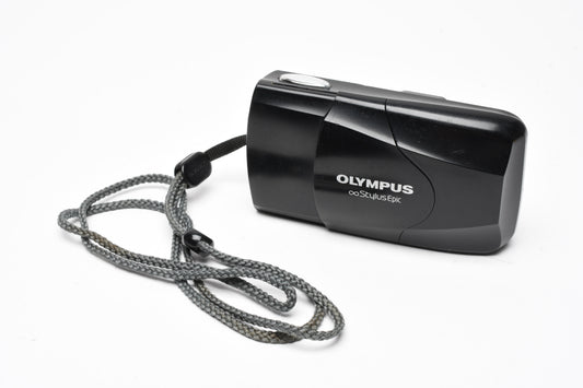 Olympus Stylus Epic Mju II QD (Black) w/Strap, Clean, Tested, Great!
