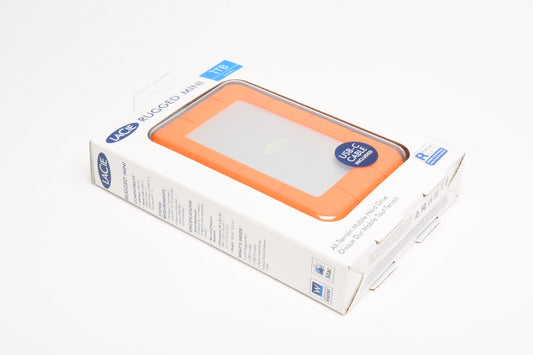 Lacie 1TB Rugged Mini External Hard Drive USB 3.0 Model LAC301558 Orange NIB