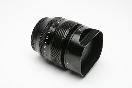 Fujifilm Super EBC 35mm f1.4 Aspherical lens, hood, caps, UV, clean
