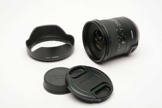 Tamron 10-24mm f3.5-4.5 Di II VC HLD wide zoom Nikon AF, Hood+Caps, USA