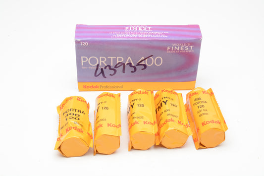 5X Kodak Portra 400ASA 120 film, Expired