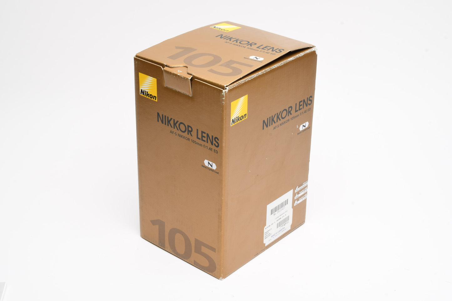 Nikon Nikkor 105mm f1.4E ED w/Caps, Box, Very sharp!