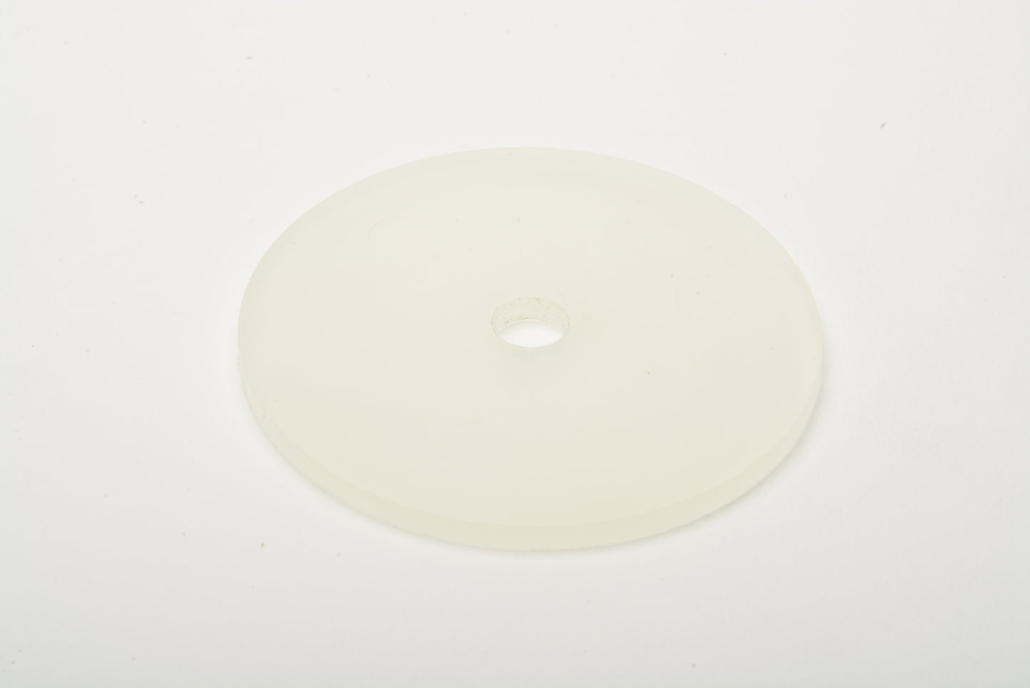 Camera tripod spacer (white / semi clear) 1/4" thread opening, 2" Diameter