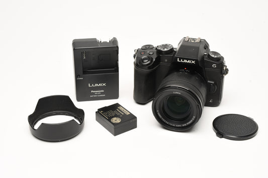 Panasonic Lumix DC-G85 4K w/12-60mm Lens, Batt+charger, ONLY 1033 S.C.