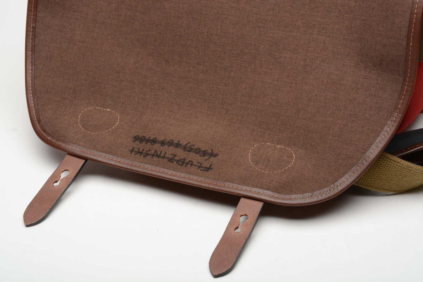 Billingham S3 Shoulder Bag (Burgundy Canvas/Chocolate Leather), Barely used