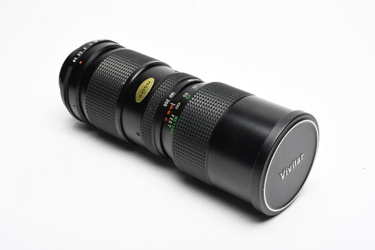 Vivitar 85-205mm f3.8 Telephoto zoom lens w/M42 mount, caps, case, Clean!