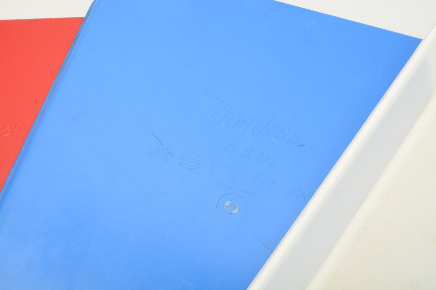 3X Yankee Agitray 8x10" darkroom printing trays, Clean (10x12" exterior)