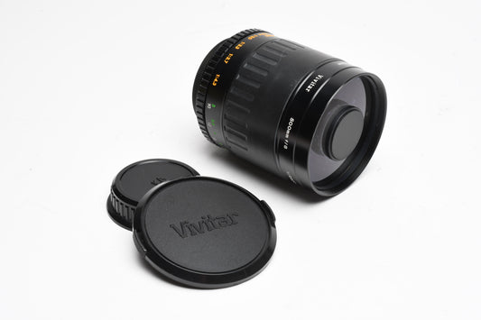 Vivitar 500mm f8 Mirror Reflex lens w/T-Mount Pentax Adapter, *Bargain