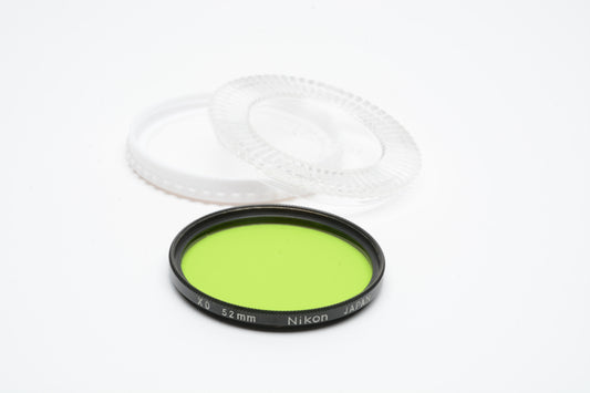 Nikon 52mm XO green filter, very clean, in jewel case