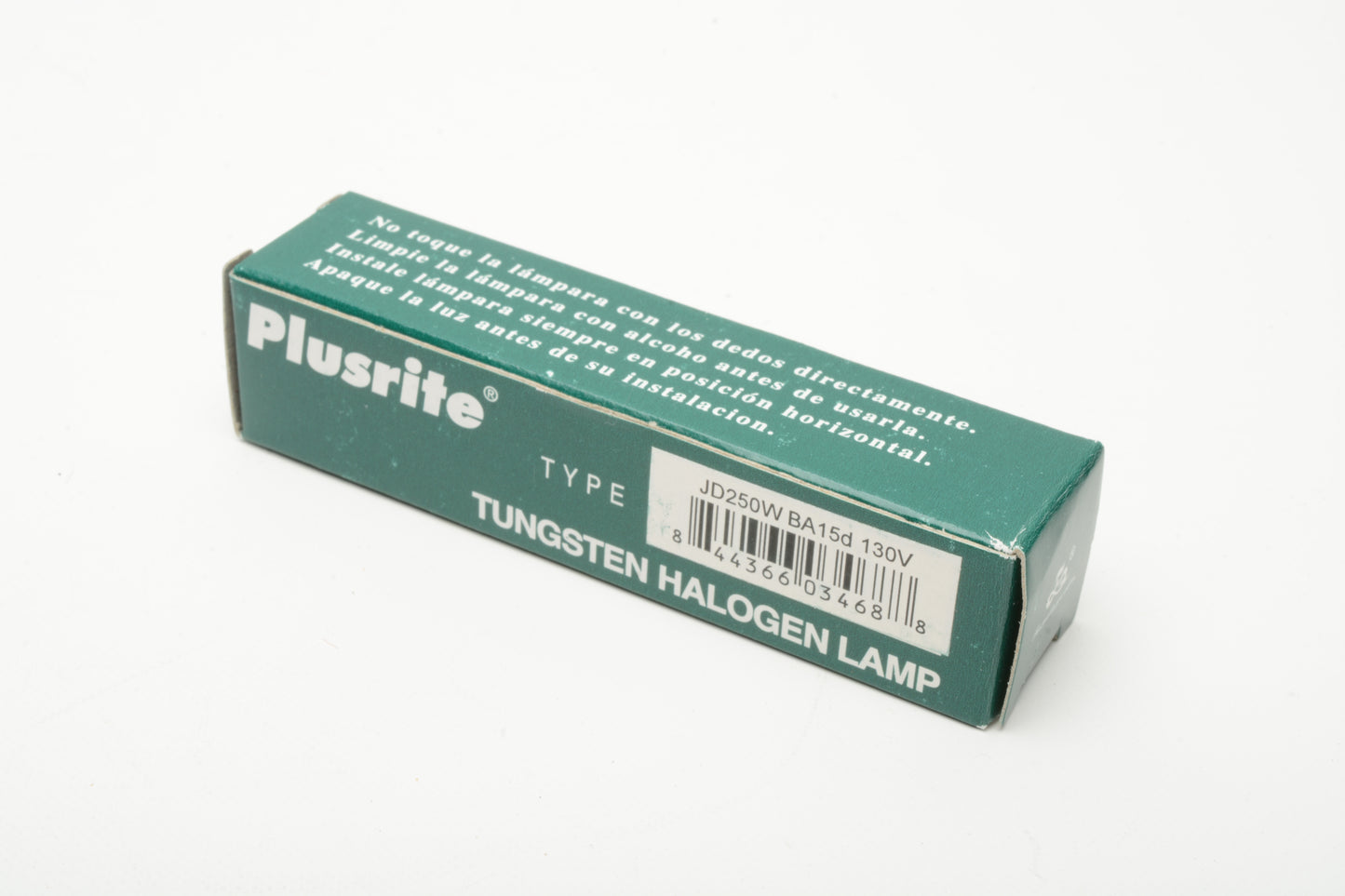 Plusrite JD250W/BA15d/120V Tungsten Halogen Lamp, NIB