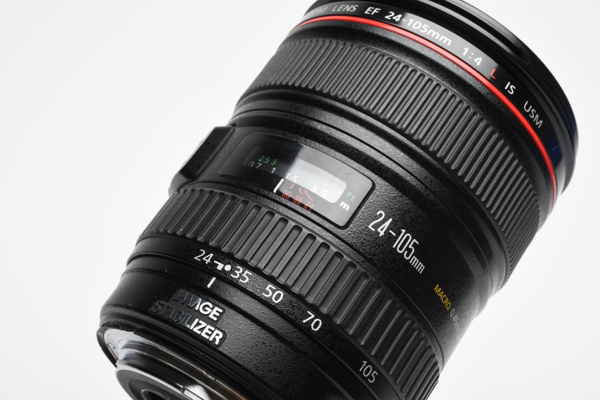 Canon EF 24-105mm f4L IS USM zoom lens, Caps, Clean and sharp!