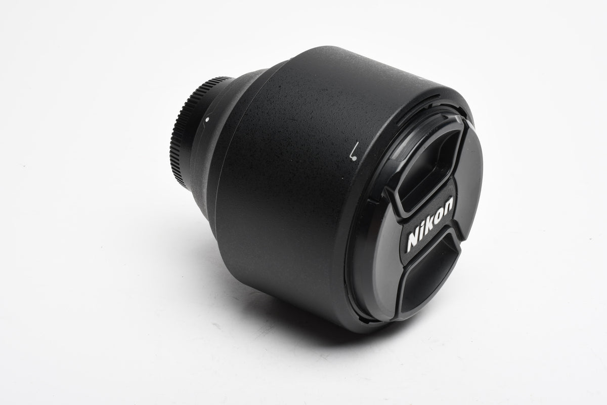Nikon Nikkor AF-S 85mm f1.4 G Lens w/Hood, Caps, Mint-