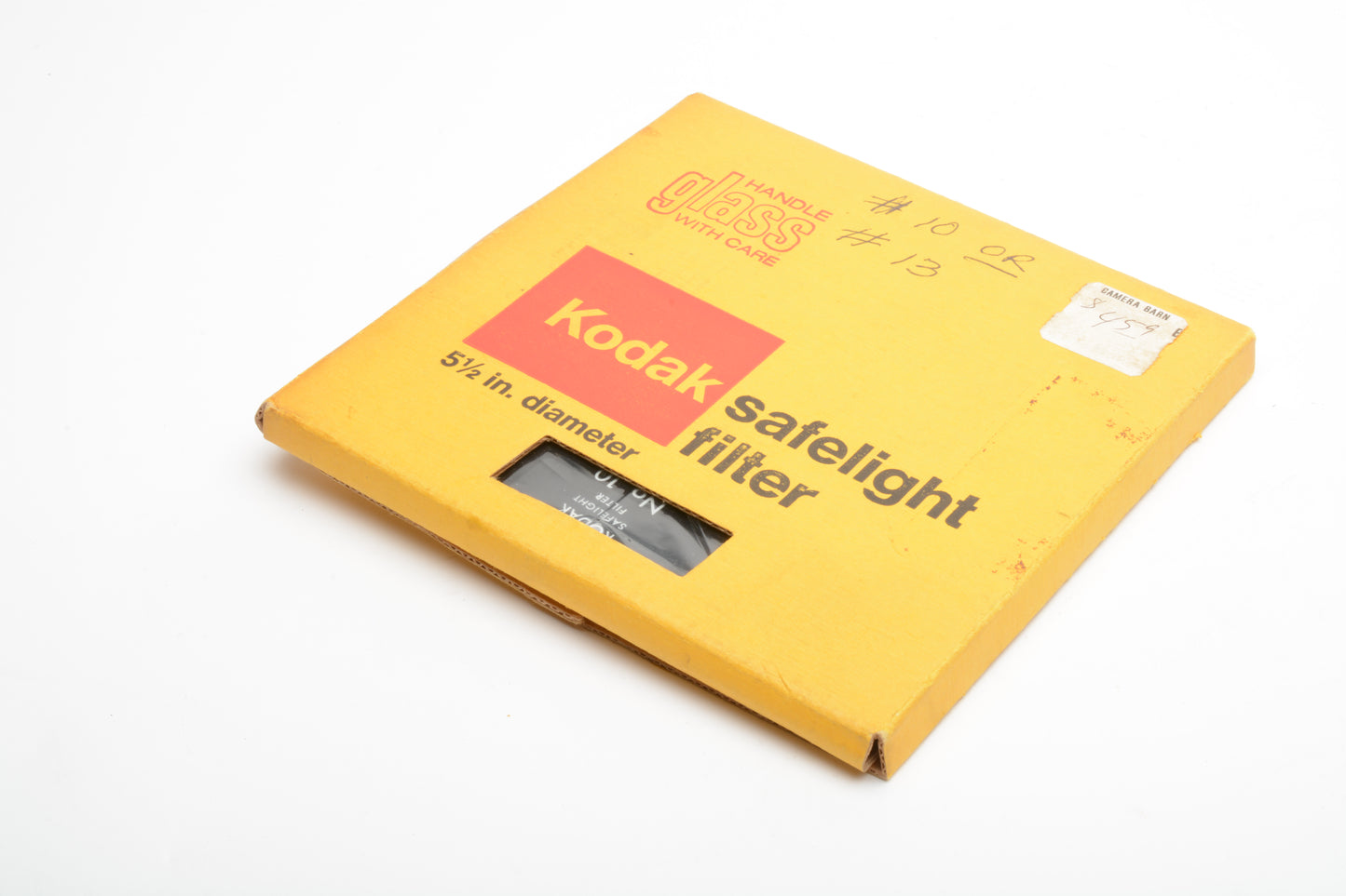 Kodak Safelight filter 5.5" round #10, Very clean, boxed