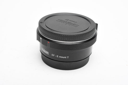 MetaBones Canon EF-E Mount T Smart adapter w/Caps, Jewel Case, Mint-
