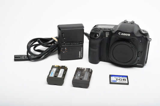 Canon EOS 10D DSLR Body w/2batts, charger, 2GB CF card, Clean!