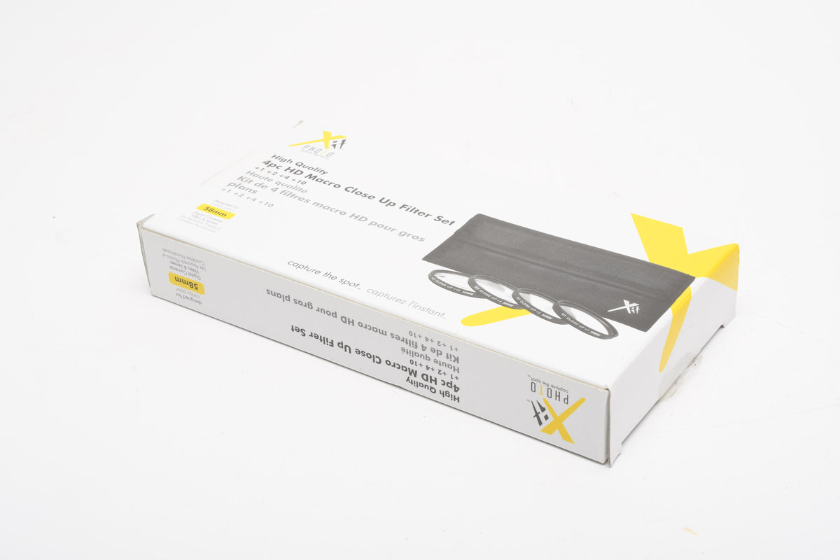 XIT 58mm close-up filter set +1, +2, +4, +10, Very clean, Boxed
