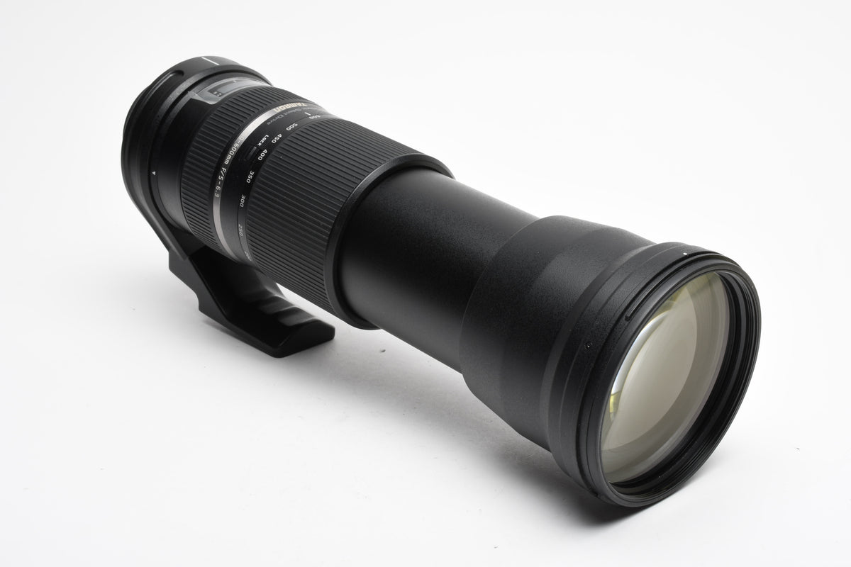 Tamron SP 150-600mm f5-6.3 USD Di VC Zoom, Nikon F, w/Hood, Caps, Collar, Great!