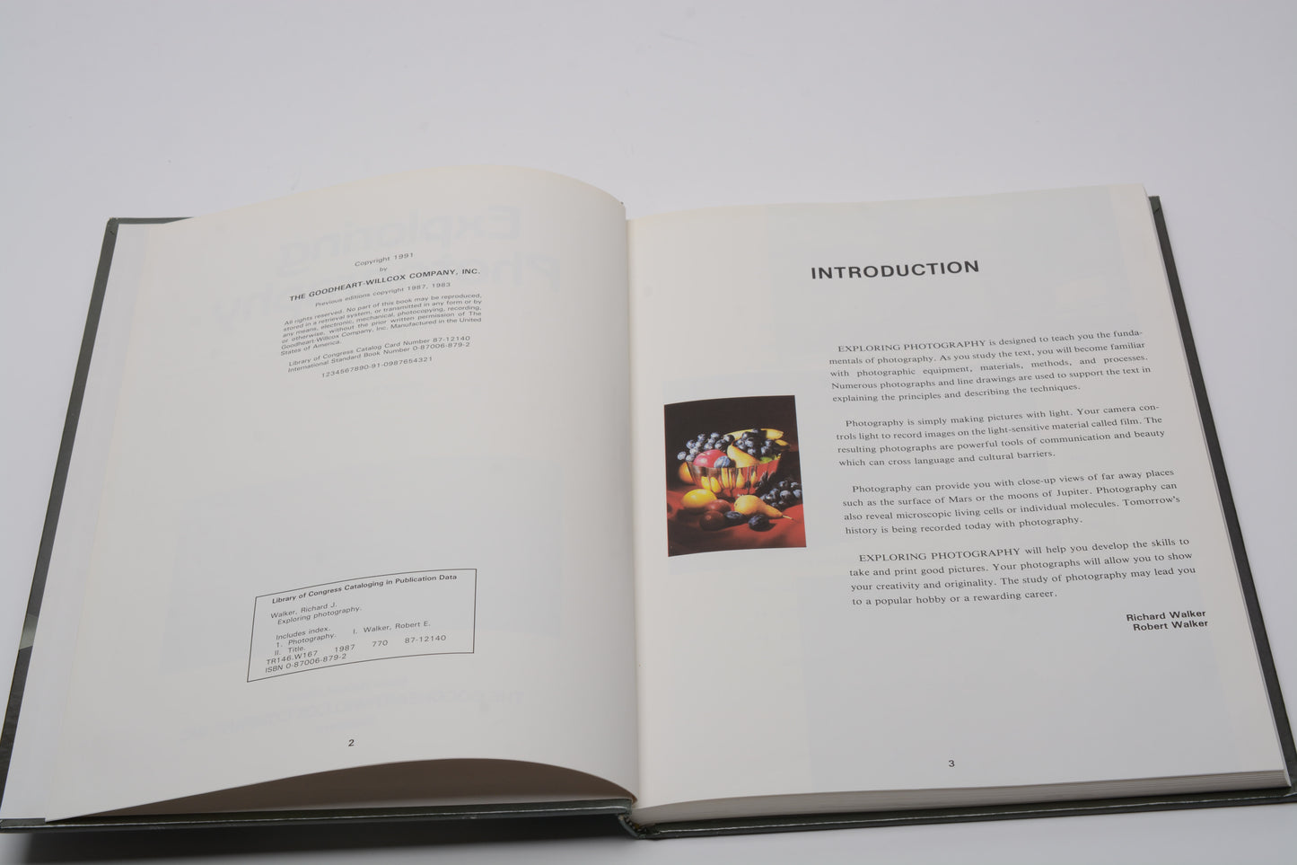 Exploring Photography by Richard J. Walker & Robert E. Walker - Hard Cover