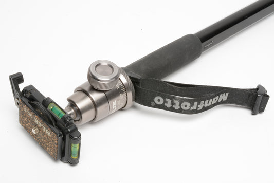 Manfrotto 676B Digi monopod w/Slik SBH-280 Ball head w/QR plate, Nice!