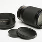 Contax Tele-Tessar 200mm f3.5 AEG T* lens for Contax/Yashica mount, hood, caps