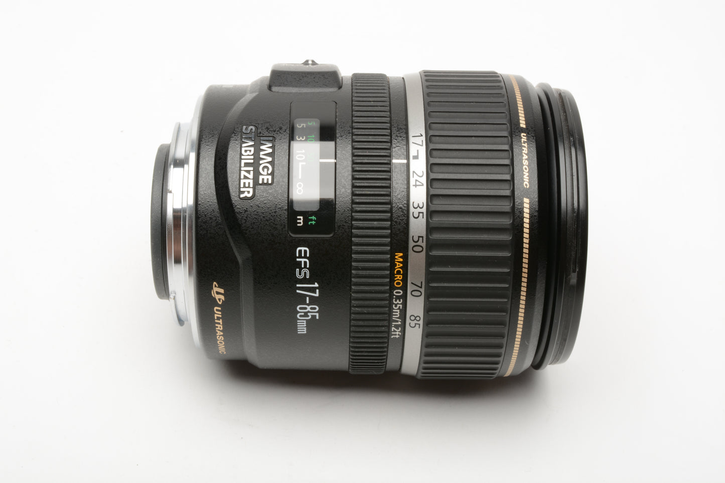 Canon EFS 17-85mm f4-5.6 IS USM zoom lens, UV, hood, *Manual Focus Only!