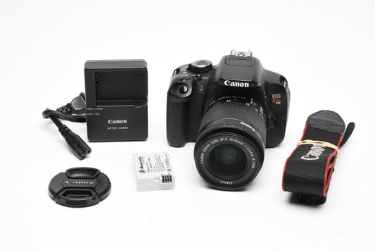 Canon EOS Rebel T4i DSLR w/18-55mm f3.5-5.6 IS STM zoom, 90K Acts