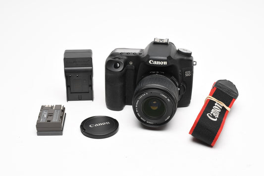 Canon EOS 50D DSLR w/18-55mm f3.5-5.6 II zoom, Batt+charger, 34K Acts