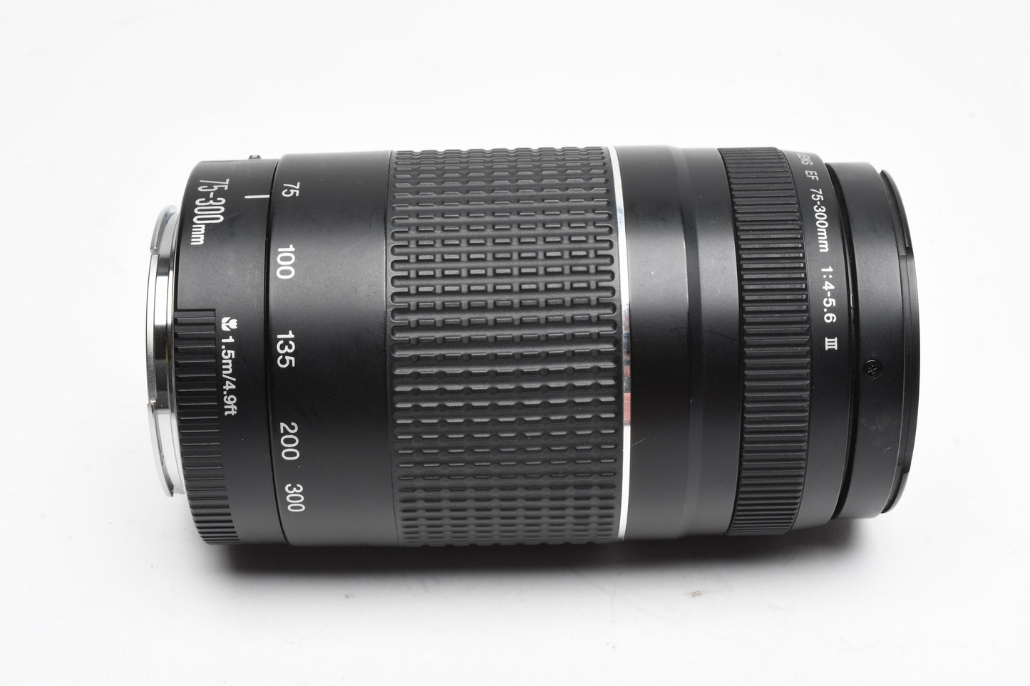 Canon EF 75-300mm f4-5.6 III Telephoto zoom lens, caps, Great!