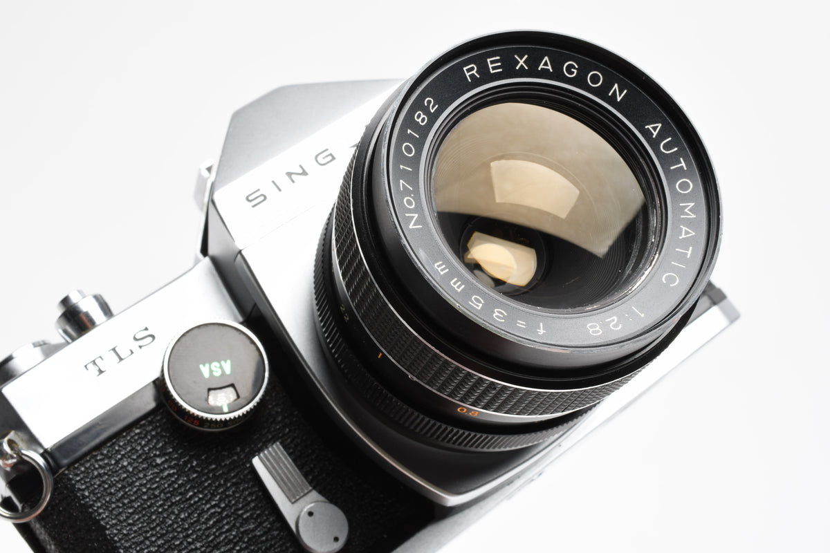 Ricoh Singlex TLS 35mm SLR w/Rexagon 35mm f2.8 lens, strap, new seals