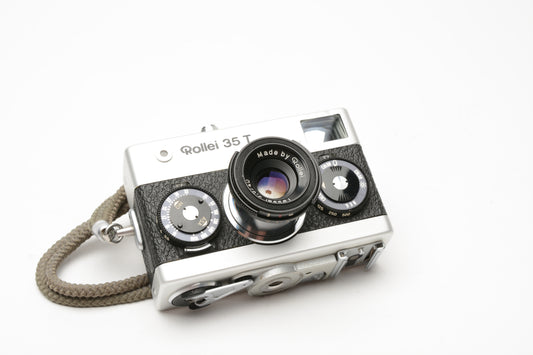 Rollei 35 T 35mm Compact camera w/Strap, Tested, accurate, all working!