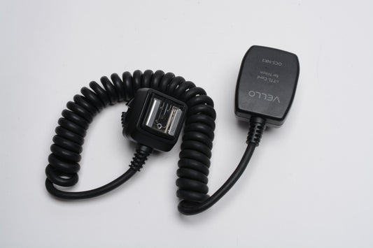 Vello i-TTL coiled cord for Nikon OCS-NK3