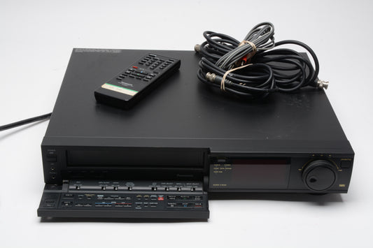 Panasonic AG-1730 VHS VCR (Industrial grade), remote+cables, Boxed