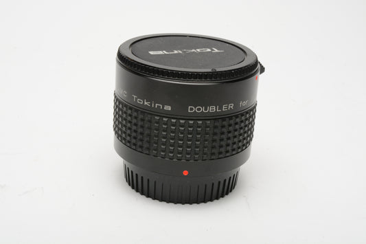 RMC Tokina 7-Element Doubler 2X converter for Pentax P/KA, Caps + case