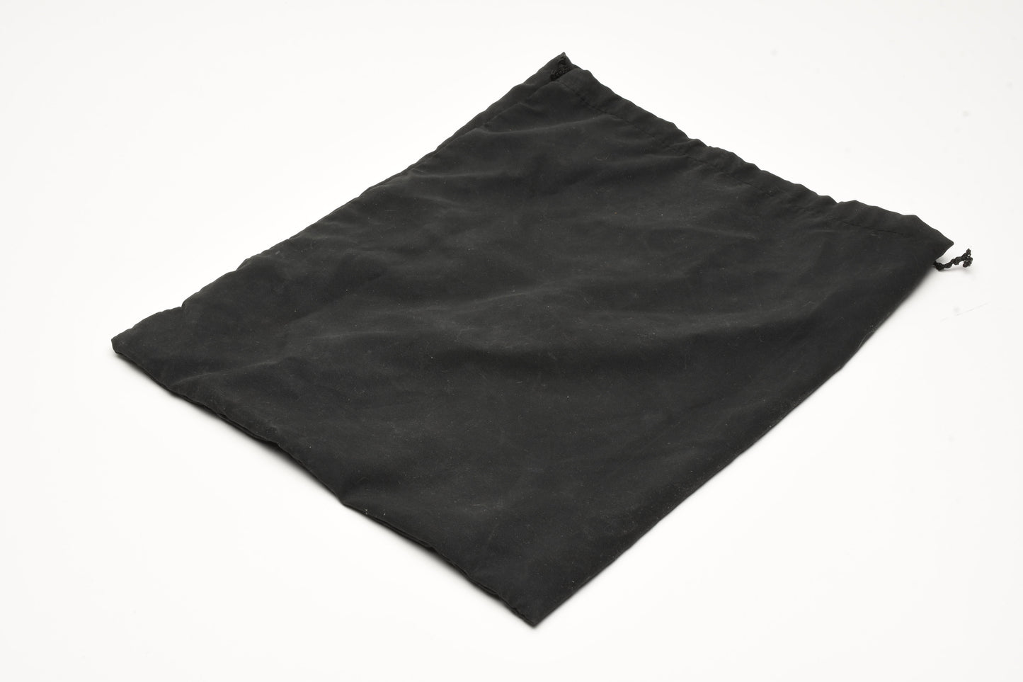 Leica 14x12" Cloth black sting tie bag w/Leica logo, Clean